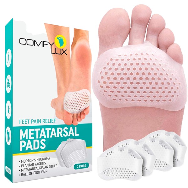 Metatarsal Pads Ball of Foot Cushions Metatarsal Pads for Women | Metatarsal Pads for Men | Ball of Foot Pads Metatarsalgia Pain Relief | Mortons Neuroma Callus Forefoot Pad Insoles for Women