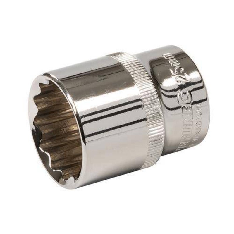 Silverline Tools 736697 Socket 1/2" Drive 12pt Metric 30mm, Silver,