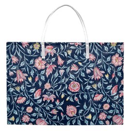 Yamamoto Hitoto Shoten Hard Cloth Tote Bag, Karaka-kaza, Con [703B-T], Made in Japan, Japanese Pattern, Inbound Souvenir