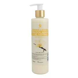 Alma Tierra Crema Líquida de Vainilla, Hidratante Corporal con Colágeno y Elastina, Piel Mixta 300 ml