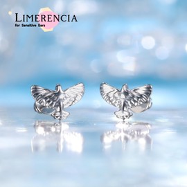 Limerencia F136 Pure Titanium Hypoallergenic Implant Grade Studs, G23 Small Dainty Cubic Zirconia Earrings for Women's Sensitive Ears
