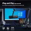Micrófono Dinámico USBXLR para PC, TONOR Profesional microphone Vocal con