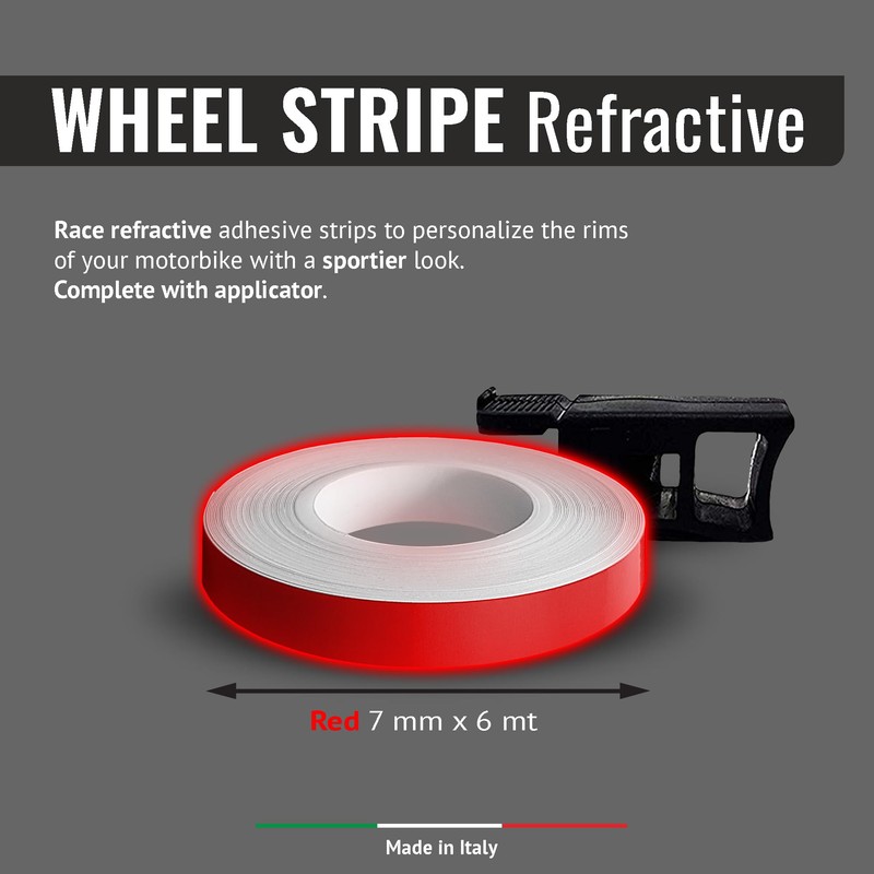 4R Quattroerre.it 10282 Refractive Wheel Stripes with Applicator Tool 7