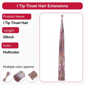 Hair Tinsel I Tip Hair Extensions Hair Tinsel Kit With Accessories I Tip (Multicolor)