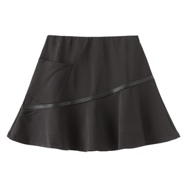 GRANDWISH - Falda deportiva para niñas, para golf, tenis, correr, 4T-10, Negro -, Medium