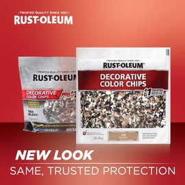 Rust-Oleum 312447 Decorative Color Chips, 1 Pound (Pack of 1), Tan Blend
