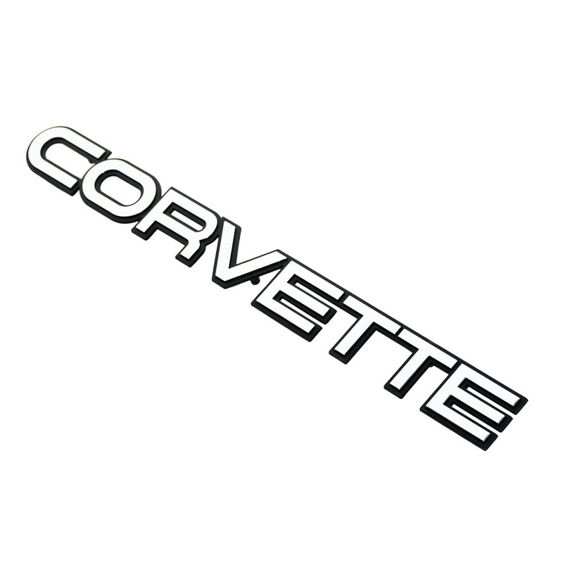 1Pc 84-89 Corvette Rear Bumper Emblem 3D Badge Letters Nameplate