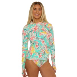 Salt Life Biscayne - Women's Rash Guard Top, Long Sleeve, UPF 50+, UV Sun Protection, Beach Cover Ups for Women, Multicolor, X-Small