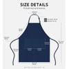 Syntus 4 Pack Adjustable Bib Apron Waterdrop Resistant with 2