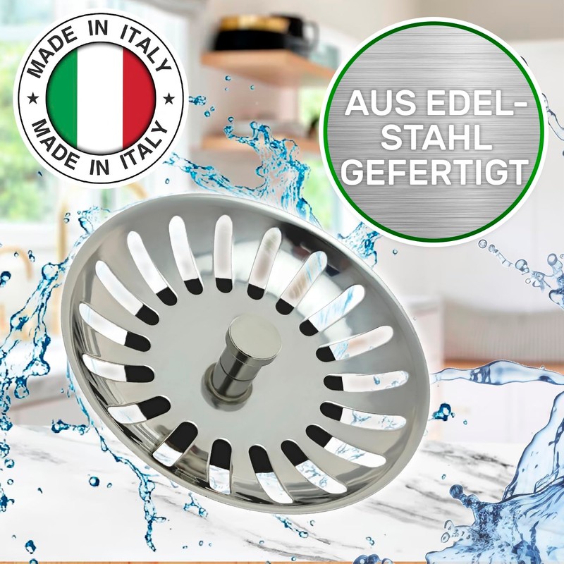 Kitchen Sink Strainer with Diameter 80 mm – Drain Strainer