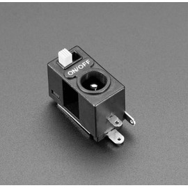 MicroMaker Adafruit SKU 3642 Accessories 2.1 mm DC Power Jack with Slide Switch