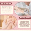 Realistic Practice Foot for Nail Training – Soft Flexible Fake