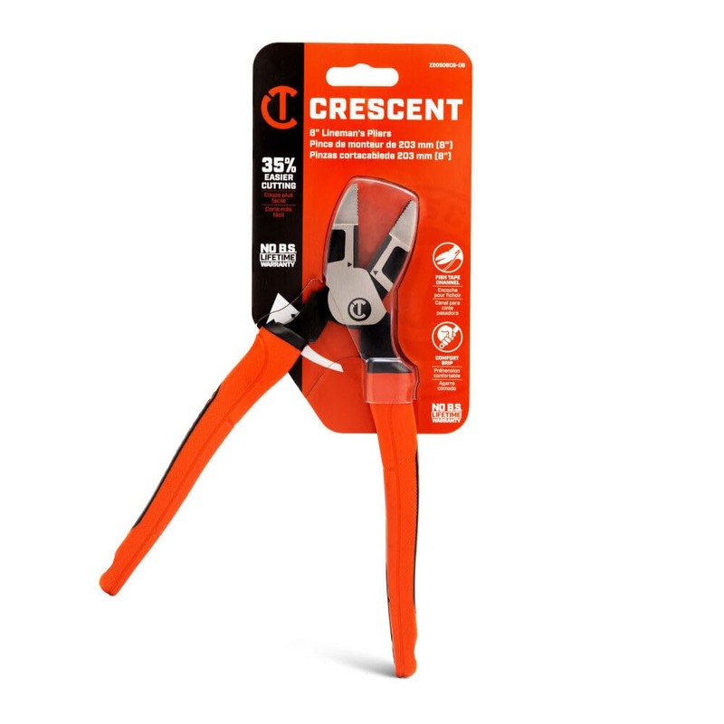 Crescent - Z2 8" Linesman Plier Cushion Grip (Z20508CG-06)