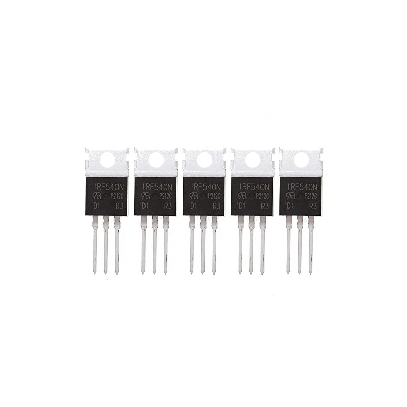 HUABAN 5 PCS IRF540NPBF IRF540N Vdss=100V Rds(on)=0.036 Ohm Id=55A TO220