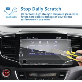 LFOTPP Glass Screen Protector for 2021+ H*onda Ridgeline 8 Inch Tempered Glass Navigation 9H Hardness Car Infotainment Stereo Display Center Touchscreen Protective Film