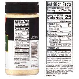 4C Grated Parmesan Cheese Cannisters, 6 Pack, All Natural Premium, No Preservatives, Perfect for Italian Pastas, Lasagnas, Popcorn and More