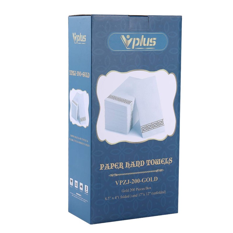 Vplus 200 PACK Guest Towels Disposable Bathroom, Decorative Bathroom Napkins,