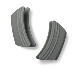 Le Creuset Silicone Set of 2 Handle Grips, 5" x 2 1/2" each, Oyster