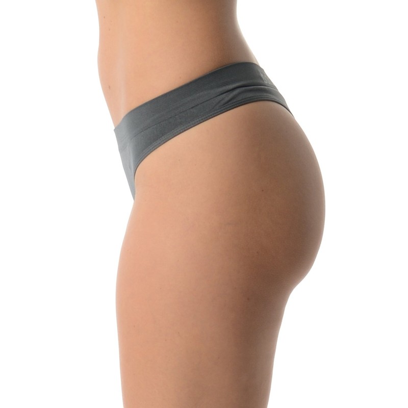 Balanced Tech Women's Seamless Thong Panties 3-Pack - Black -