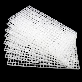 Aquarium Fish Tank Bottom Isolation 8 Pcs, Plastic Egg Crate Grid Divider Tray Egg (S 8pcs)