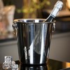 Rink Drink Champagne/Wine/Ice Chiller Bucket - Stainless Steel - 4