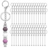 YUESEK 20/40pcs Beadable Keychain Bars Bulk Blank Creative Cute Keychains
