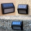 Follateas Solar Lights Outdoor, Waterproof Solar Powered Deck Step Lights