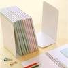 VONDERSO Heavy Duty White Decorative Metal Bookends, VONDERSO Metal Book