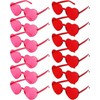 GCQJOQ 12 Pairs Heart Sunglasses for Women, Pink Heart Glasses