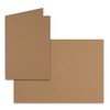 30 x Card Set DIN B6 - Kraft Paper Brown