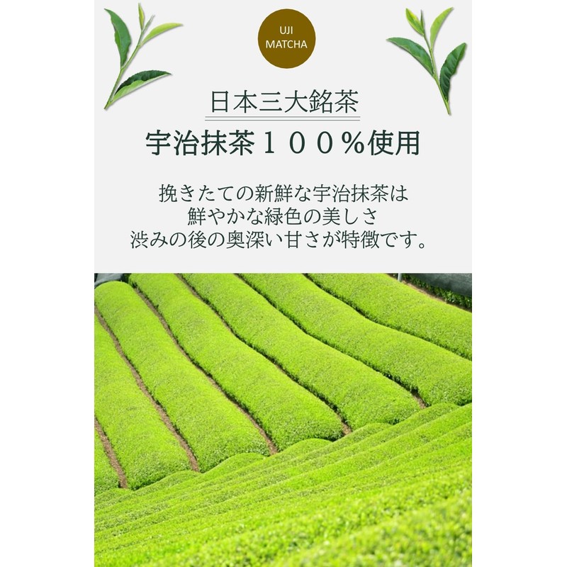 UJI MATCHA Matcha Powder, 3.5 oz (100 g), Dark Color/Freshly