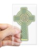CafePress Celtic Cross 2 Light Rectangle Bumper Sticker Car Decal
