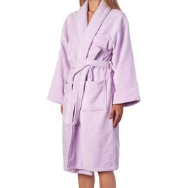 Alpine Swiss Blair Womens Cotton Terry Cloth Bathrobe Shawl Collar Velour Spa Robe LIL SM