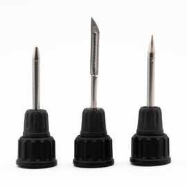 Iroda Solderpro 25LK Spare Soldering tips Set for Battery Rechargeable Soldering Iron, Inlcudes Conical Tip, Pointed Conical Tip, Hot Knife.