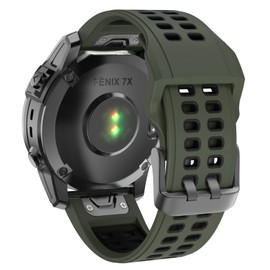 ISABAKE for Fenix 7X Bands Soft Watch Straps Sport Bands Replacement Compatible with Fenix 6X/Fenix 6X Pro/Fenix 5X/Fenix 5X Plus/Descent Mk2 Smartwatches