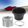 Turbo Air Intake Pipe Funnel Kit Universal Rubber Carbon Fiber