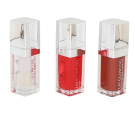 3pcs Plumping Lip Oil Set Long Lasting Hydrating Nourishing Glossy Lip Oil for Holiday Christmas Transparent