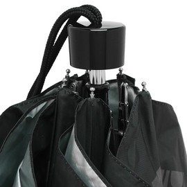 Coach FC4322 Signature Outlet Folding Umbrella, 99% UV Protection, Women's Signature Umbrella, Mini UMBRELLA, (9) SVGP Graphite, One size