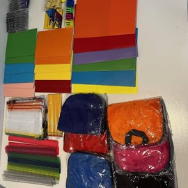 Affrolling 24 Pack Backpacks with School Supplies Bulk Backpack School Supplies Kit Bundle Essential for Elementary Student Classroom Charity