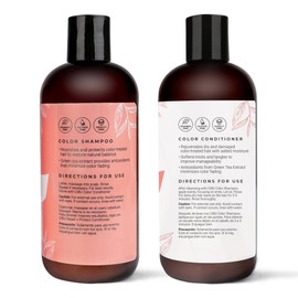 Cibu Color Shampoo and Conditioner Set - Gently Hydrates and Strengthens Strands - Protects and Revitalizes Hair and Scalp - Color Safe Shampoo and Conditioner for All Hair Types - Pack of 2