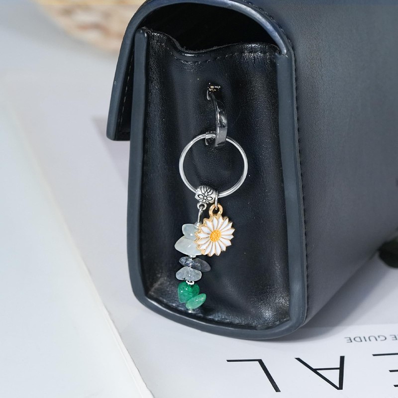 mintolex Natural Crystal Keychain Gift Healing Stones Key Ring Gift