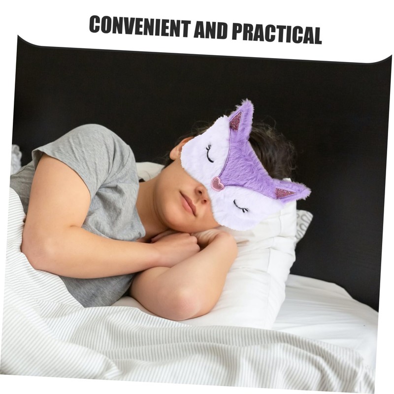 FOMIYES Cute Animal Plush Eye Masks Fox Rabbit Sleep Masks