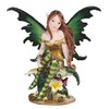 ICE ARMOR 5" H Green Fairy with Clear Wings Statue