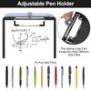 Meiikun Small Clipboard with Storage, A5 Clipboards with Pen Holder,
