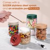 vione Overnight Oats Glasses with Lids (Pack of 2)
