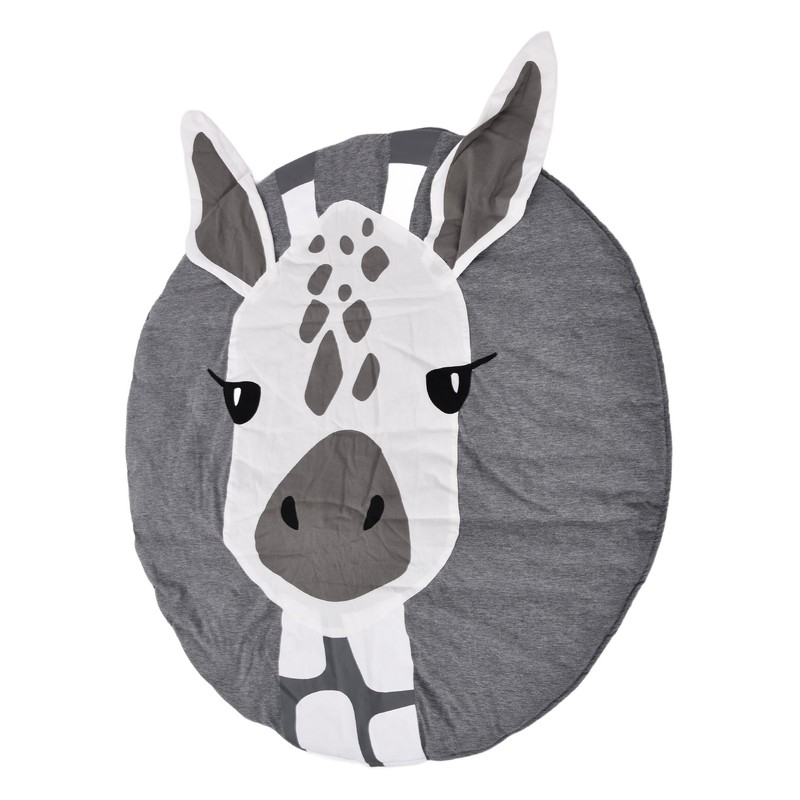Soft Cotton Baby Play Mat Giraffe Pattern Wide Application Baby