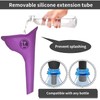 ZatRuiZE Female Urinal Purple, Portable Travel Urination Device for Women