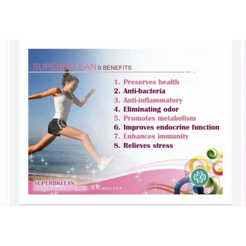 Longrich Sanitary Pad Magnetic Energy Sanitary Napkin Day Use 8Pcs