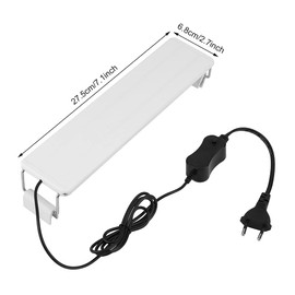 Mini Clip On Aquarium Light Plastic Mini LED Light Extendable Aquarium Lamp LEDs Aquarium Lighting EU Plug 220V