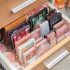 TUZAZO 2 Pack Acrylic Eyeshadow Palette Makeup Organizer - 7-Section
